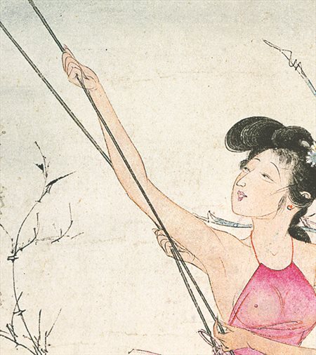 萧山-胡也佛的仕女画和最知名的金瓶梅秘戏图